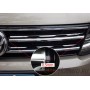 Накладки на решетку радиатора в стиле Highline для VW Tiguan 2017+ | нержавейка, 2 части