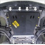 Защита картера Renault Kangoo 2008-2013 | двигатель + КПП, 2 мм, сталь | MOTODOR | 71709