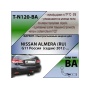 Фаркоп NISSAN ALMERA 2013- | шар BA - быстросъемный | Лидер Плюс | T-N120-BA