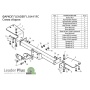 Фаркоп TOYOTA LAND CRUISER 100 1998-2007 | шар F - кованый | Лидер Плюс | L104-F