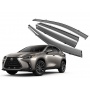 Премиум дефлекторы окон для Lexus NX 2022+ | с молдингом из нержавейки