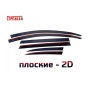 Дефлекторы Audi Q7 (4L) 2005-2014 | премиум, плоские, 2D