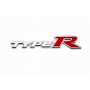 Шильд "Type R" Для Honda, На болтах, Цвет: Хром, 1шт.  «150mm*18mm»