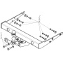 Фаркоп Volkswagen Transporter/Caravelle T6.1 2020-2023 | шар FE - оцинкованный, нагрузка 100/2000 | MOTODOR | 92705-FE