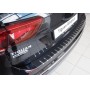 Накладка на задний бампер для Volkswagen Tiguan 2017+ | карбон + нержавейка, с загибом