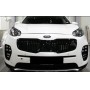 Решетка радиатора X-Style для Kia Sportage 2016-2018 | ABS пластик, черная