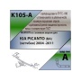 Фаркоп KIA PICANTO 1 2004-2011 | шар A | Лидер Плюс | K105-A