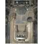 Защита картера Mercedes-benz C-class 2007-2011 | двигатель + КПП, 2 мм, сталь | MOTODOR | 01227