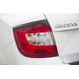 Накладки на задние фонари (реснички) для Skoda Rapid 2012+ | глянец (под покраску)