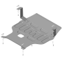 Защита картера FAW Bestune T77 2022- | двигатель + КПП, 2 мм, сталь | MOTODOR | 73901