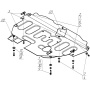 Защита картера Ford Mondeo IV 2007-2010 | двигатель + КПП, 2 мм, сталь | MOTODOR | 70702