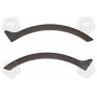Накладки на внутренние задние арки для ТЛК Прадо 120 2003-2009 | шагрень