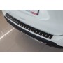 Накладка на задний бампер для Nissan X-Trail (T32) 2019+ рестайл | нержавейка + карбон