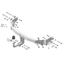 Фаркоп KIA Sorento 2012-2020 | шар A - оцинкованный, нагрузка 75/1500 | ZincaR | ZH103A