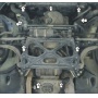 Защита картера Audi A6 2011-2014 | двигатель + КПП + гидроусилитель руля, 2 мм, сталь | MOTODOR | 70105