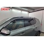 Дефлекторы KGM Rexton | с хром молдингом, из 6 частей, премиум, плоские, 2D