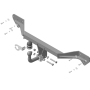 Фаркоп Toyota Prius c 2011-2019 | шар A - оцинкованный, нагрузка 75/800 | MOTODOR | 92519-A