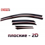 Дефлекторы Lexus NX 2014-2022 | премиум, плоские, 2D