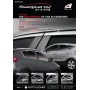 Молдинги верха стекол для Honda Civic 9 2012+