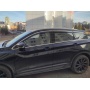Премиум дефлекторы окон из 6 частей для Джили Кулрей 2020+/2024+ | с молдингом из нержавейки