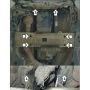 Защита картера Mercedes-benz M-class 2011-2015 | КПП + раздатка, 2 мм, сталь | MOTODOR | 71201
