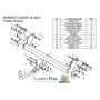 Фаркоп MITSUBISHI PAJERO PININ (H6) 1999-2006 | шар A | Лидер Плюс | M108-A
