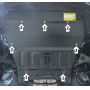 Защита картера Jac JS4 2021- | двигатель + КПП, 2 мм, сталь | MOTODOR | 77601