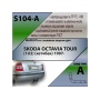 Фаркоп SKODA OCTAVIA (A4) (лифтбек) 1997- | шар A | Лидер Плюс | S104-A