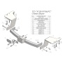 Фаркоп KIA CARNIVAL 2 (VQ) 2006-2014 | шар F - кованый | Лидер Плюс | K128-F