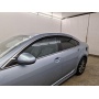 Дефлекторы Mazda 6 (GH) 2007-2012 седан | с хром молдингом, из 6 частей, премиум, плоские, 2D