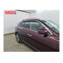 Дефлекторы Infiniti EX / QX50 2007-2018 | с хром молдингом, из 6 частей, премиум, плоские, 2D