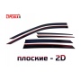 Дефлекторы Genesis GV80 2021+ | премиум, плоские, 2D
