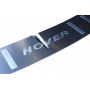 Накладка на задний бампер на Great Wall Hover H3 2010+ | нержавейка, с лого