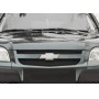 Зимняя заглушка (верхняя) решетки радиатора для Chevrolet Niva Bertone 2009+ | шагрень
