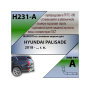 Фаркоп HYUNDAI PALISADE 2018- | шар A | Лидер Плюс | H231-A