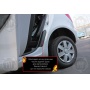 Накладки на пороги задних арок Skoda Fabia 2 2007-2015 | шагрень