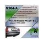Фаркоп VOLKSWAGEN PASSAT B5 (седан) 1996-2005 | шар A | Лидер Плюс | V104-A