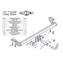 Фаркоп TOYOTA AVENSIS (седан) (Т25) 2003-2008 | шар BA - быстросъемный | Лидер Плюс | T-T102-BA
