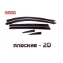 Дефлекторы Ли Л6 2024+ | премиум, плоские, 2D