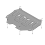 Защита картера Citroen C4 Picasso 2007-2010 | двигатель + КПП, 2 мм, сталь | MOTODOR | 71604