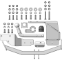 Фаркоп Hyundai Santa Fé IV 2021-2023 | шар A - оцинкованный, нагрузка 100/2000 | ZincaR | ZK101A
