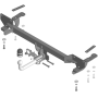 Фаркоп Gac GS4 2024- | шар A - съемный крюк (на болтах), нагрузка 50/1000 | MOTODOR | 97805-A