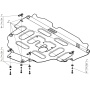 Защита картера Ford S-max 2006-2015 | двигатель + КПП, 2 мм, сталь | MOTODOR | 72602