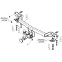 Фаркоп Gac GS8 2023- | шар E - быстросъемный под квадрат, нагрузка 60/1200 | MOTODOR | 97804-E