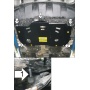 Защита картера Nissan Murano 2007-2010 | двигатель + КПП, 2 мм, сталь | MOTODOR | 01439