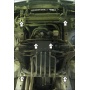 Защита картера Volvo 940 1994-1998 | двигатель + КПП, 2 мм, сталь | MOTODOR | 02603