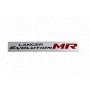 Шильд "Lancer Evolution MR" Для Mitsubishi, Самоклеящийся. Цвет: Хром. 1 шт.
