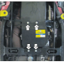 Защита картера Nissan NP300 2008-2014 | раздатка, 3 мм, сталь | MOTODOR | 11404