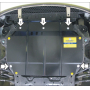Защита картера Hyundai Verna 2006-2010 | двигатель + КПП, 2 мм, сталь | MOTODOR | 00930