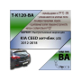 Фаркоп KIA CEED 2 хетчбек (JD) 2012-2018 | шар BA - быстросъемный | Лидер Плюс | T-K120-BA